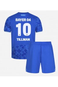 Bayer Leverkusen Malik Tillman #10 Babyklær Tredje Fotballdrakt til barn 2025-26 Korte ermer (+ Korte bukser)